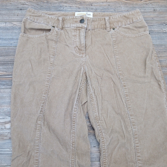 London Jean Chino Stretch Tan Corduroy Pants - Picture 3 of 13